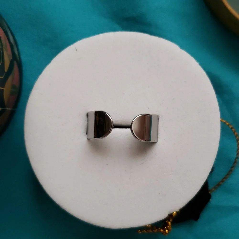 Erstwilder The Blue Lotus Ring. Medium, new in box. Art Deco. Egyptian Revival.